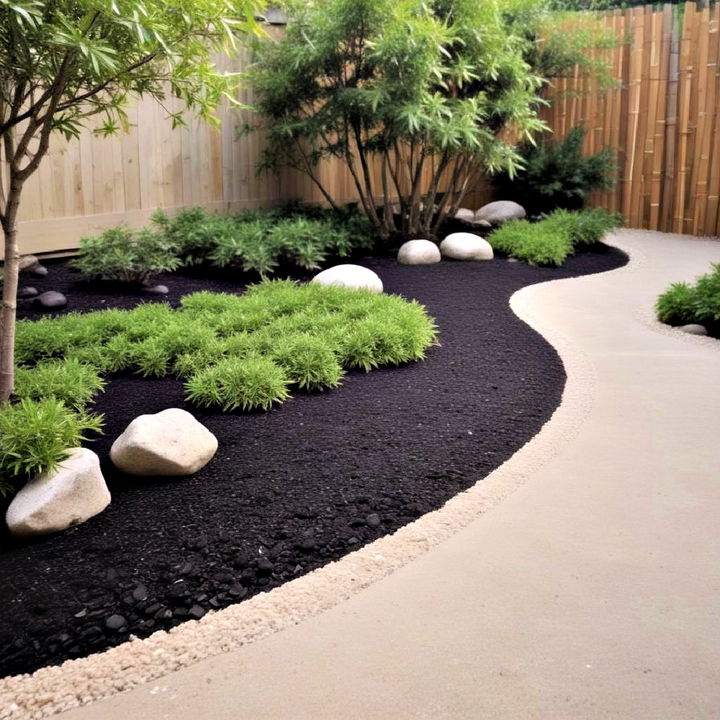 achieve serenity landscaping with zen garden mulch