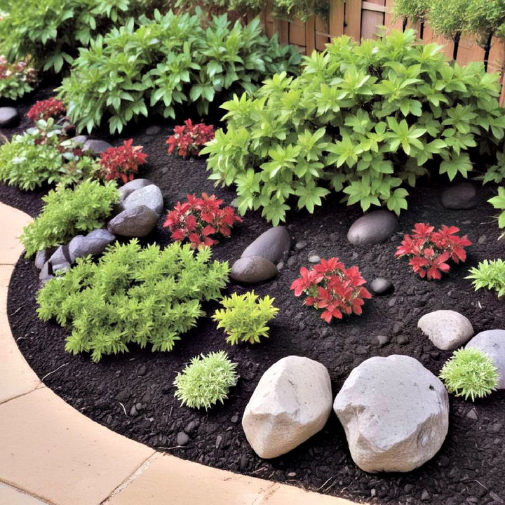 add depth and drama to rock gardens