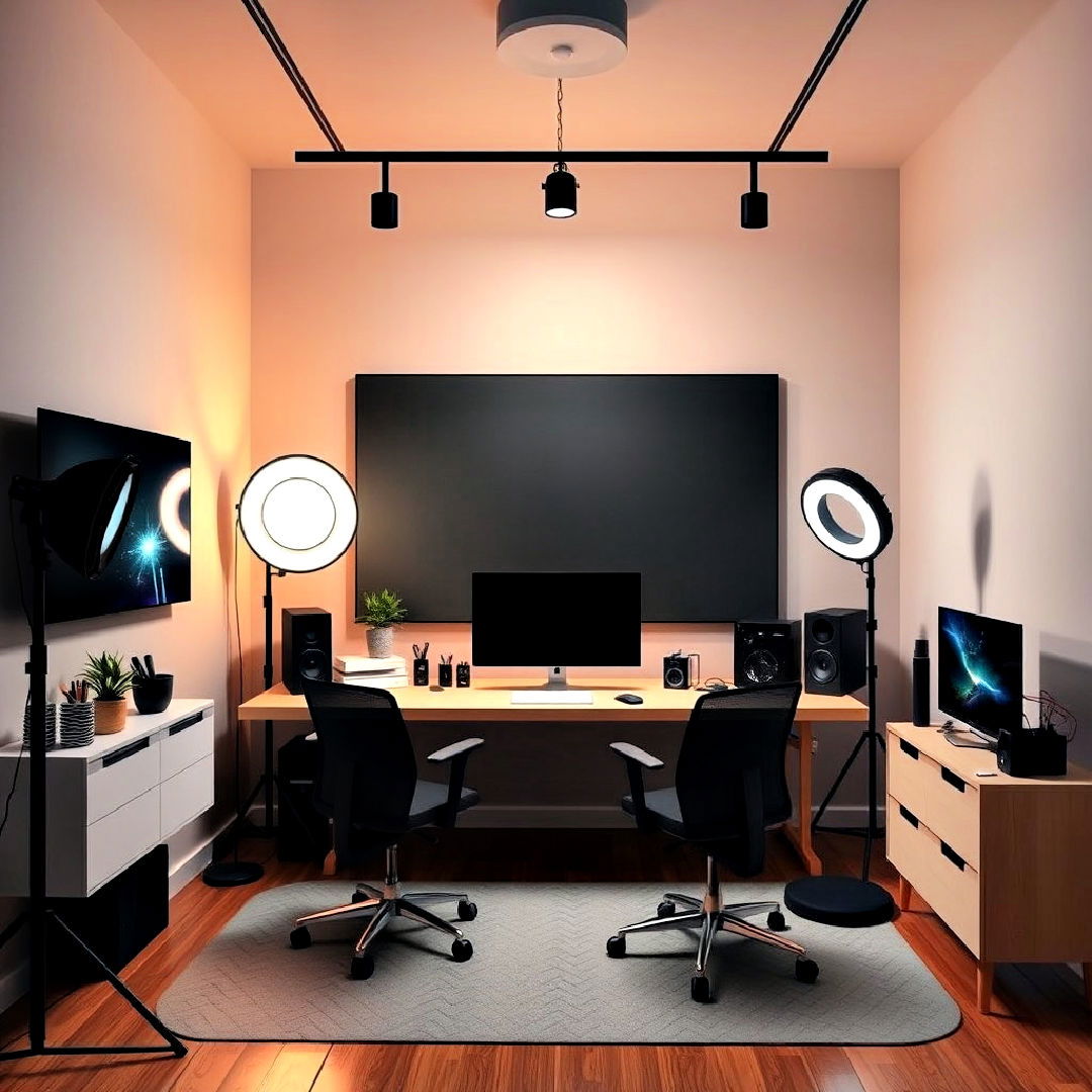 adjustable lightings to create a polished content