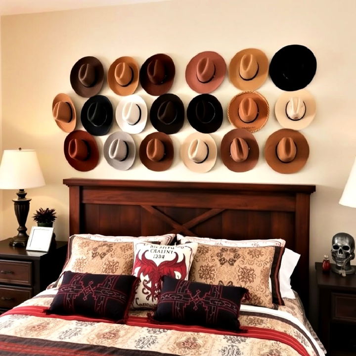 affordable cowboy hats as wall art