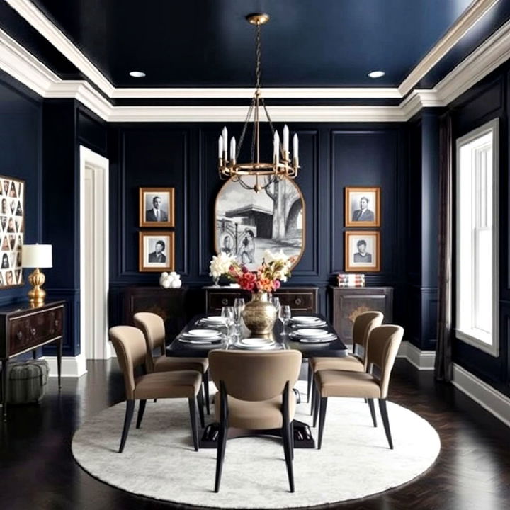 ambiance dark color palette for dining room