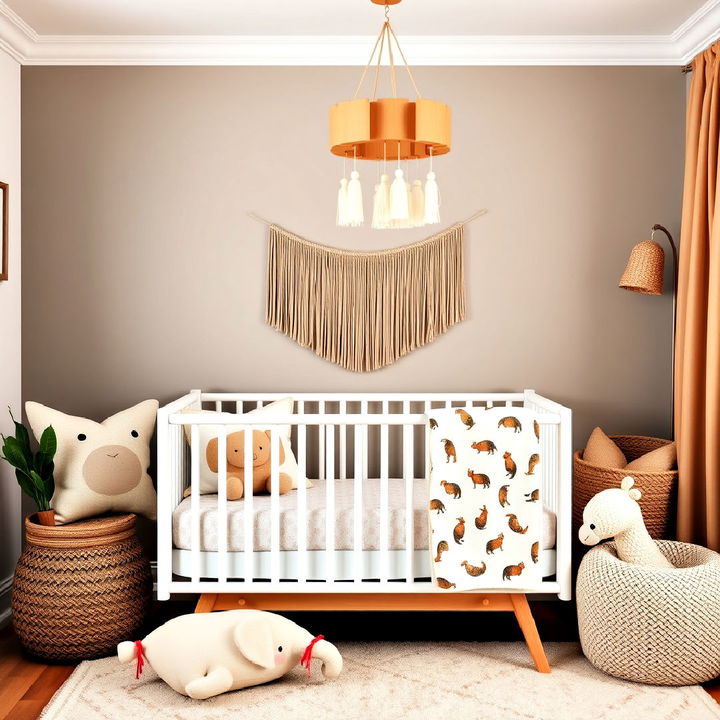 animal themed decor boho nursery