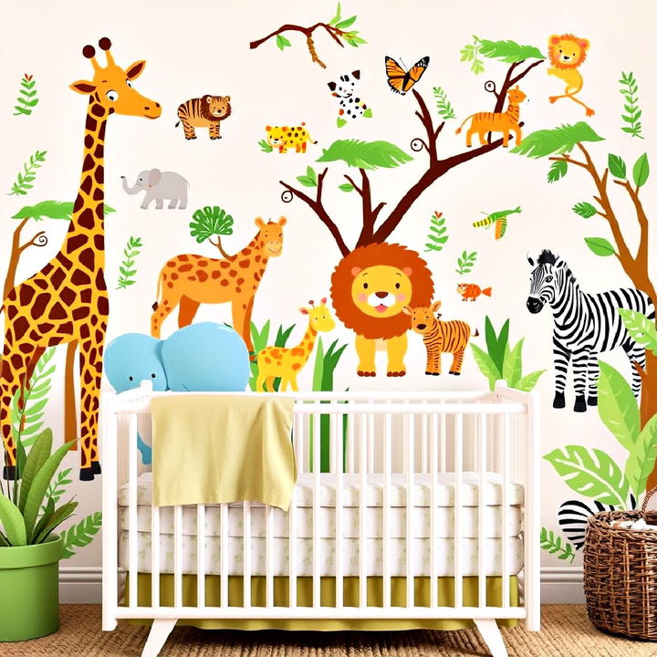 animal wall decals for nursery