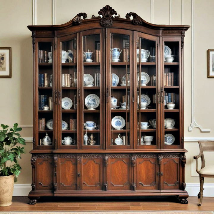 antique cabinet for victorian themed space