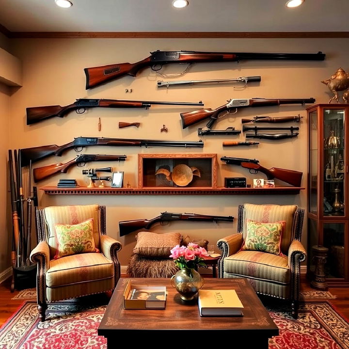 antique firearms display