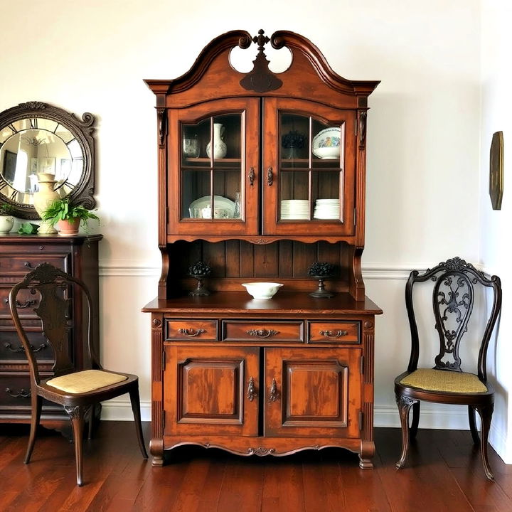 antique hutch to add charm