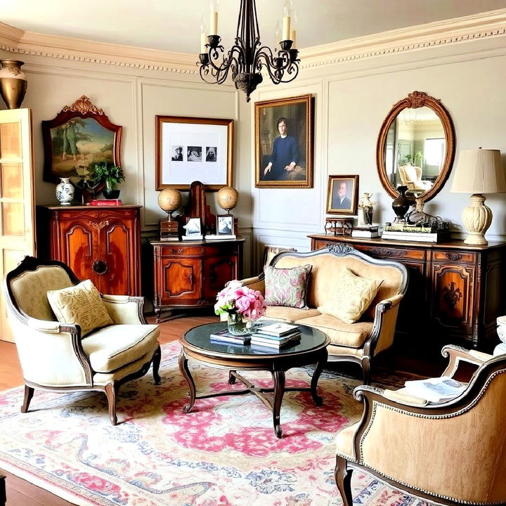 antique living room furniture for a timeless look