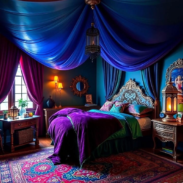 arabian nights inspired exotic bedroom