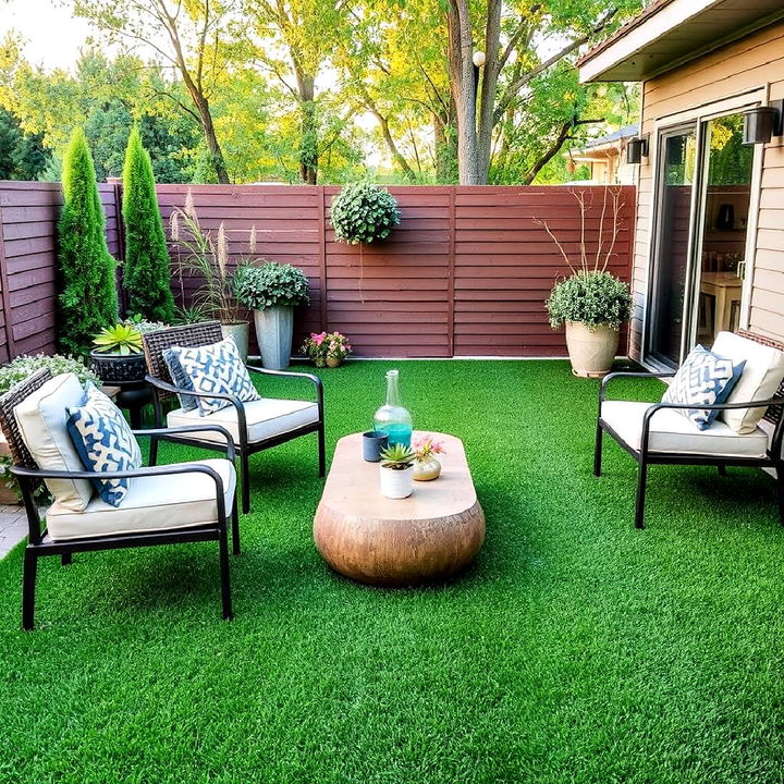 artificial grass patio floor