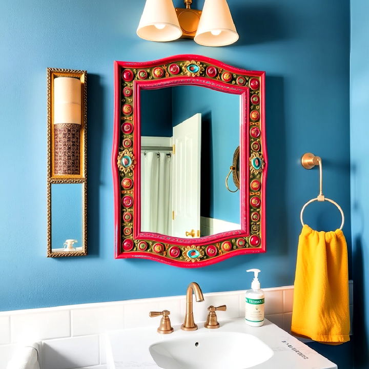 artistic bathroom mirrors