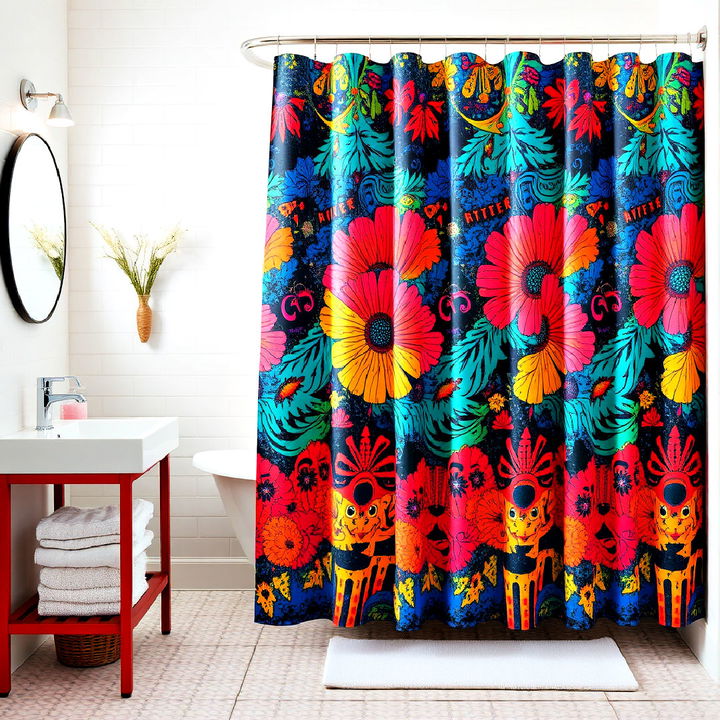 artistic shower curtain