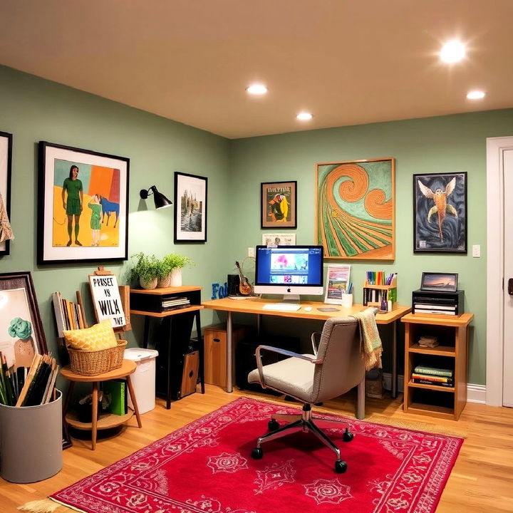 artistic studio for basement office