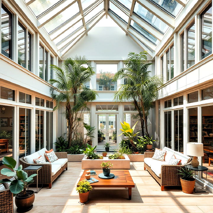 atrium central room within a house