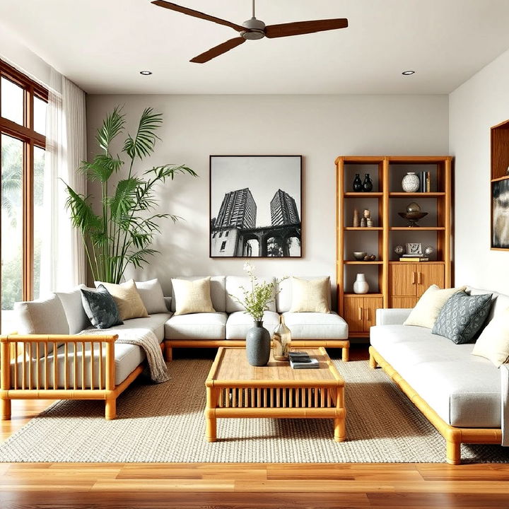 bamboo furniture for asian inspired interior