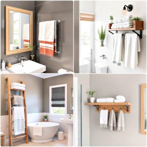 bathroom towel rack ideas