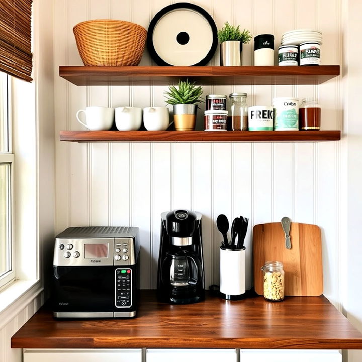 beadboard coffee bar niche