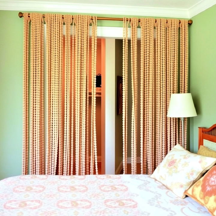 beaded curtains for 60s bedroom