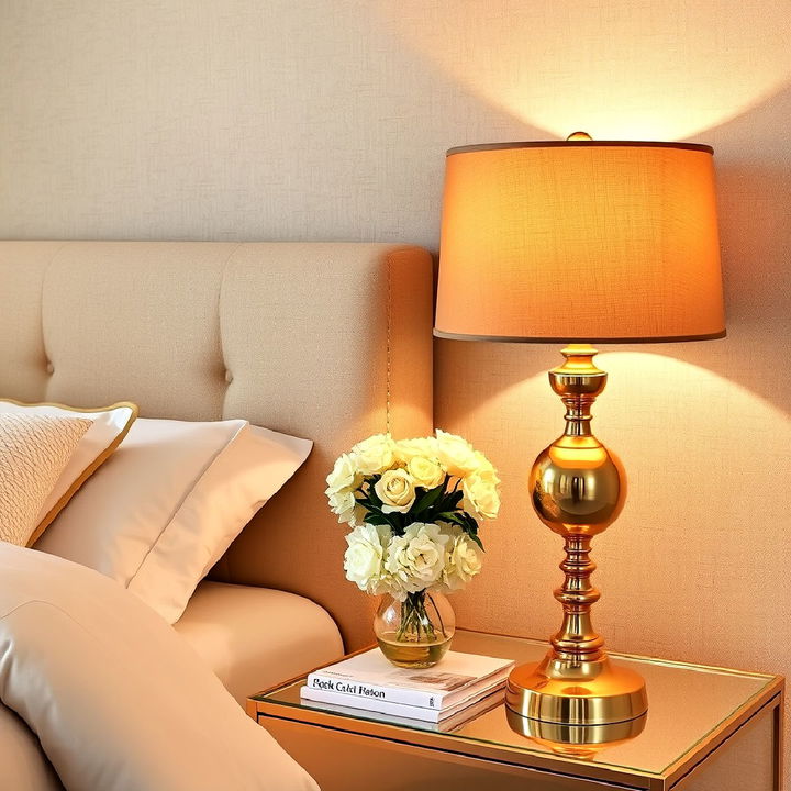 beautiful gold table lamp for bedroom