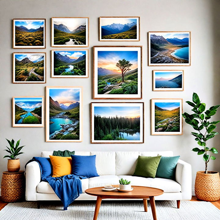 beautiful nature photography gallery wall