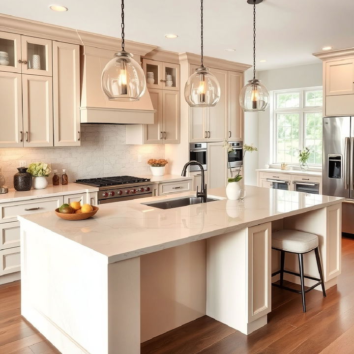 beige quartz countertop