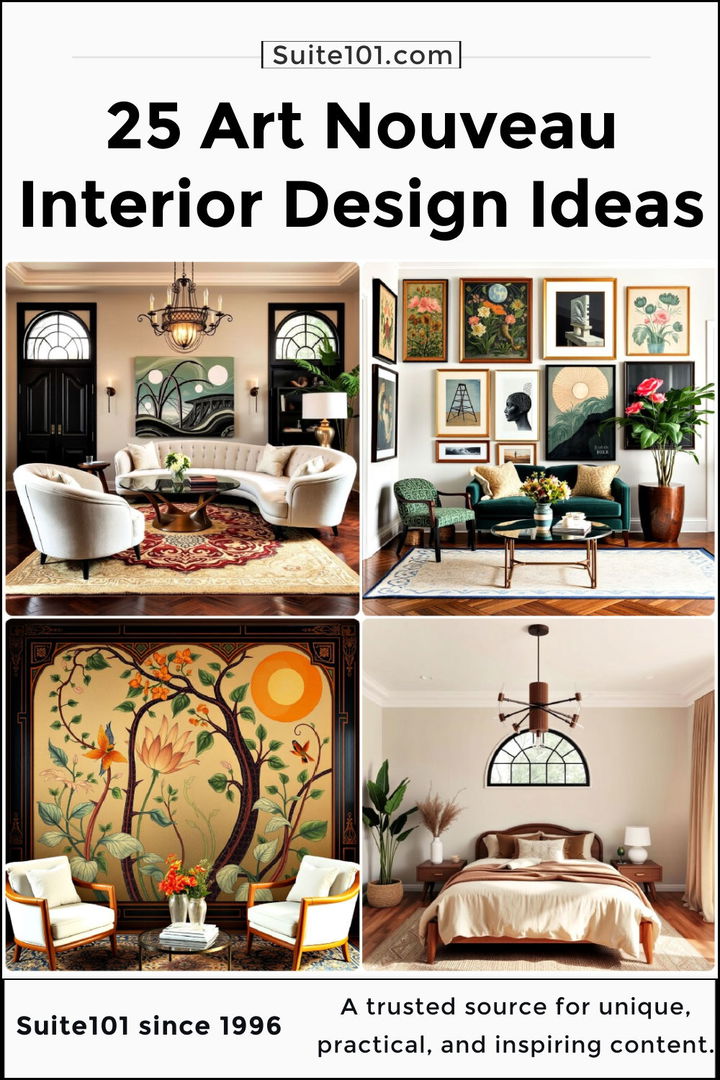 best art nouveau interior design ideas