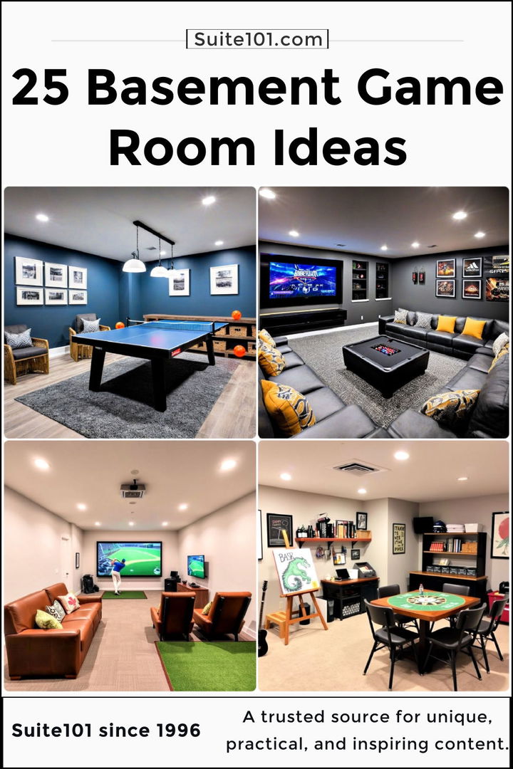 best basement game room ideas