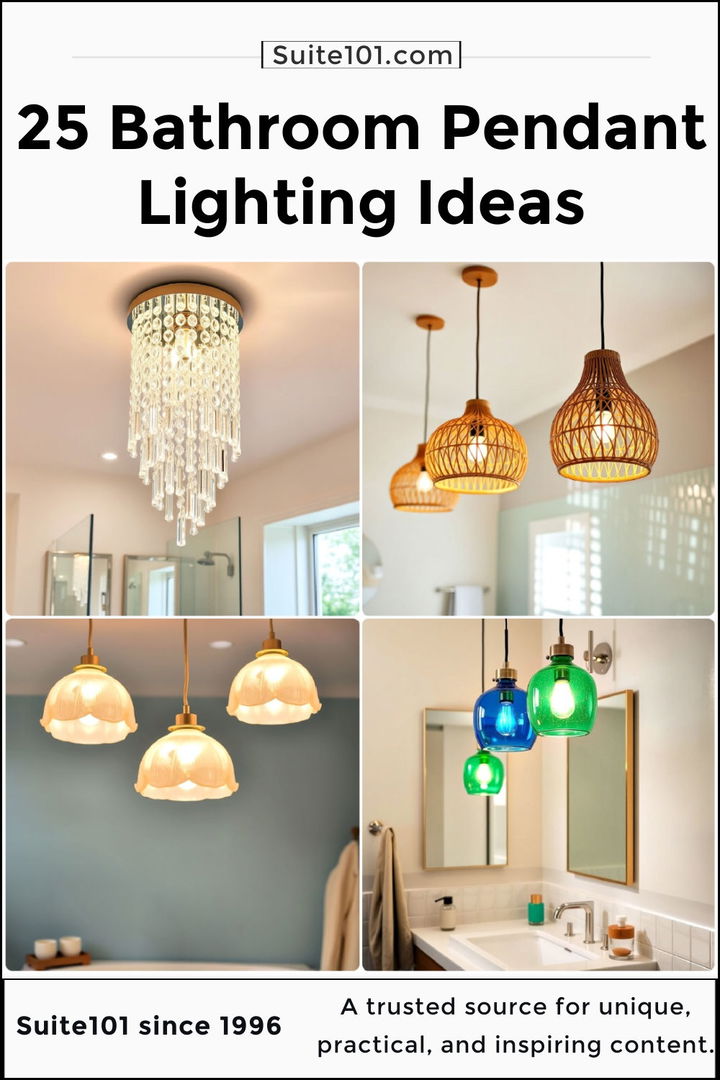 best bathroom pendant lighting ideas