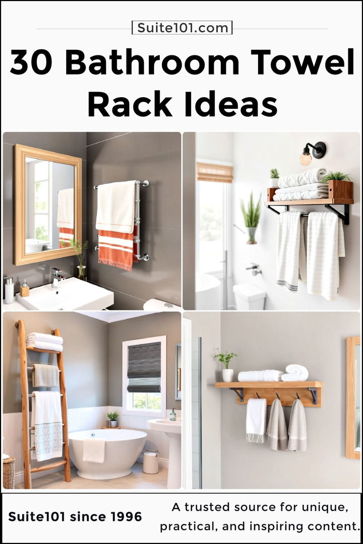 best bathroom towel rack ideas