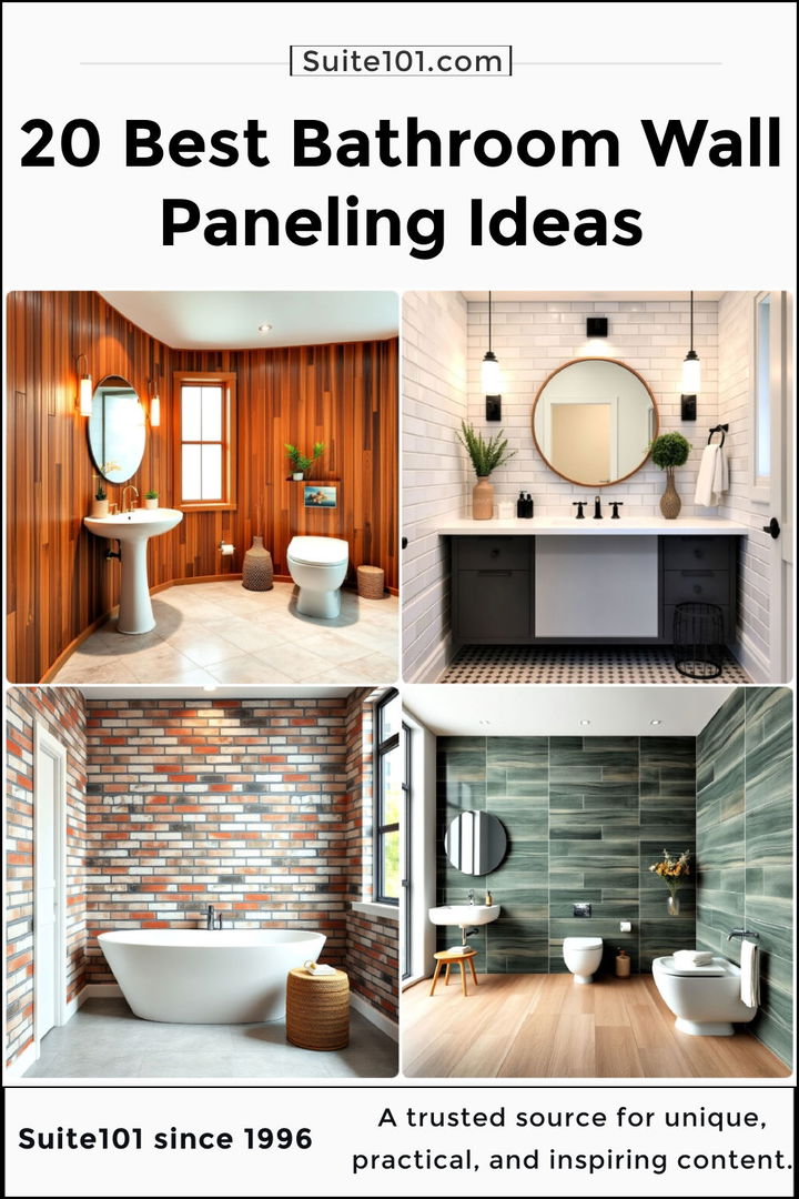 best bathroom wall paneling ideas