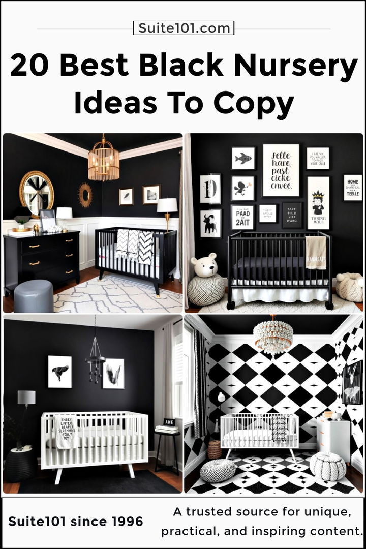 best black nursery ideas