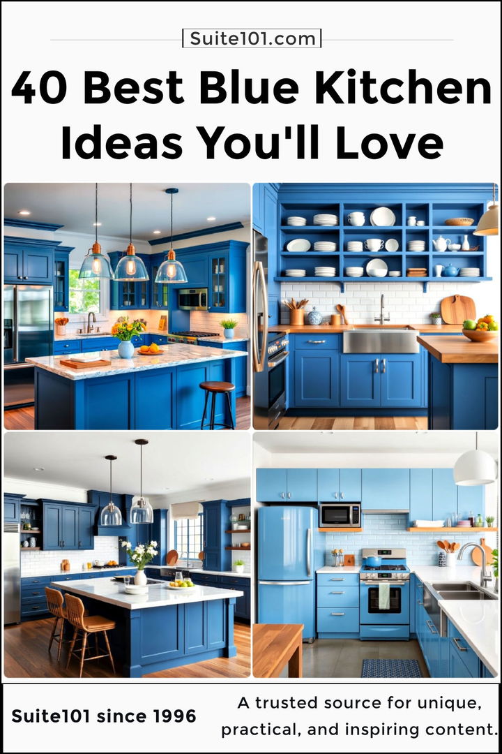 best blue kitchen ideas