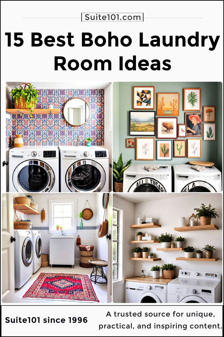 best boho laundry room ideas