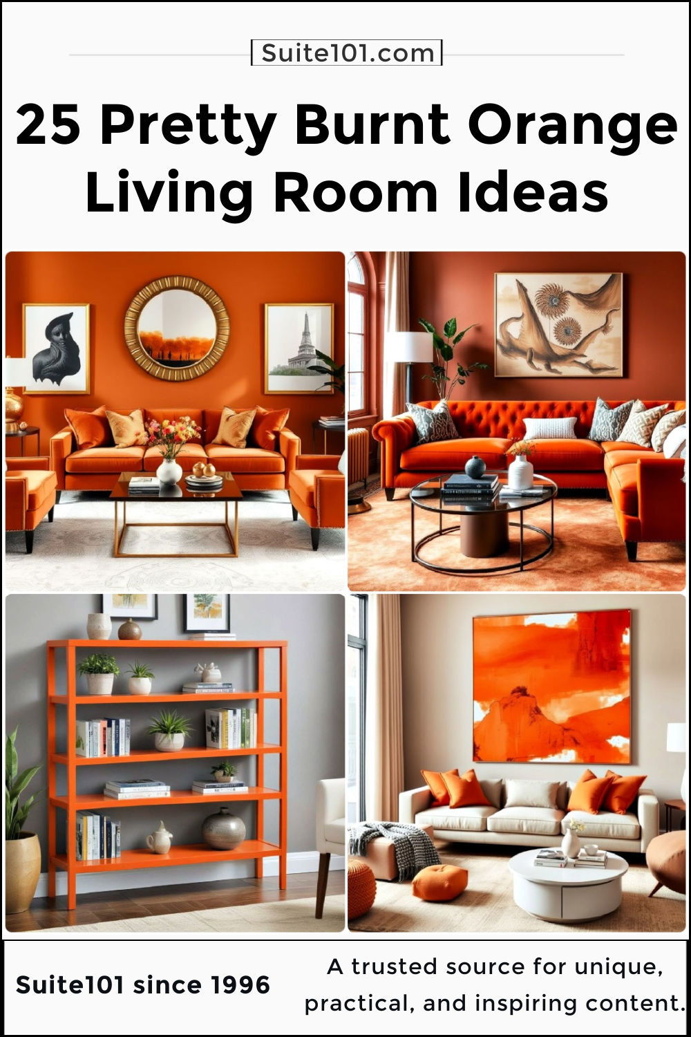 best burnt orange living room ideas
