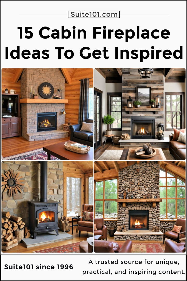 best cabin fireplace ideas