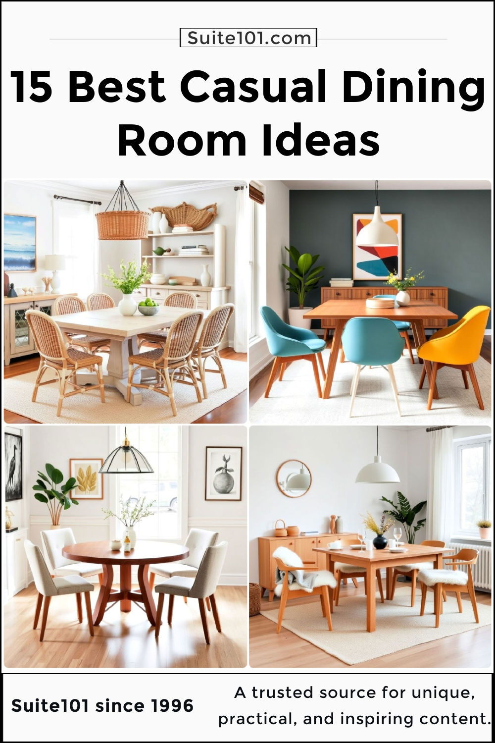 15 Casual Dining Room Ideas For A Relaxed Vibe 15 Casual Dining Room Ideas For A Relaxed Vibe