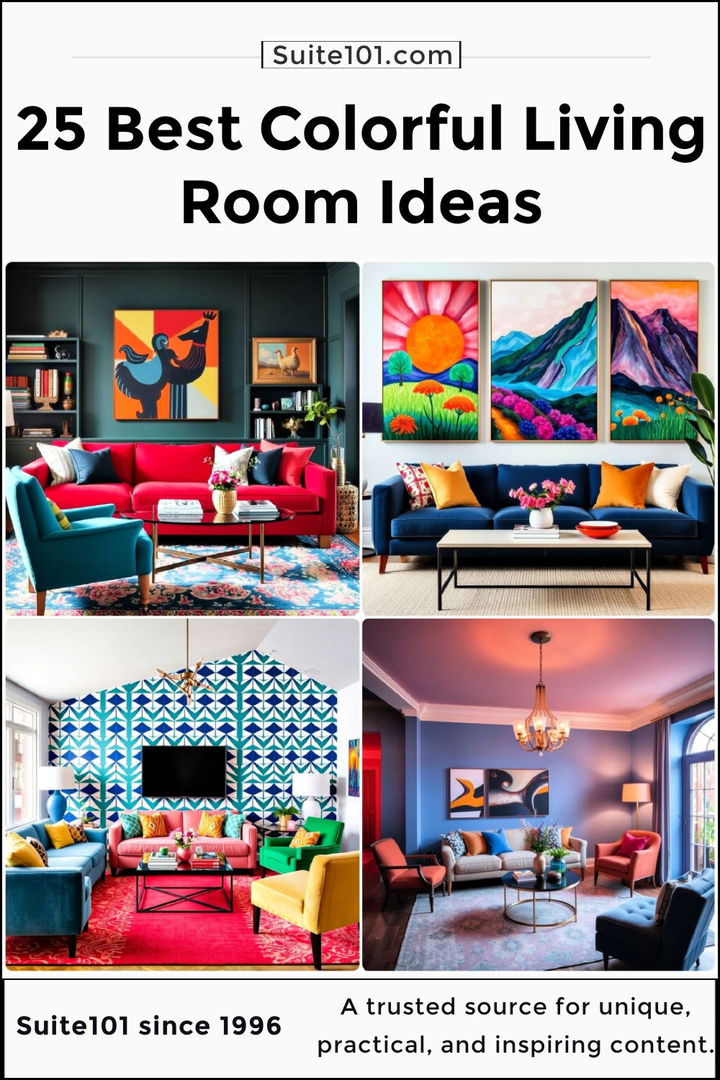 best colorful living room ideas