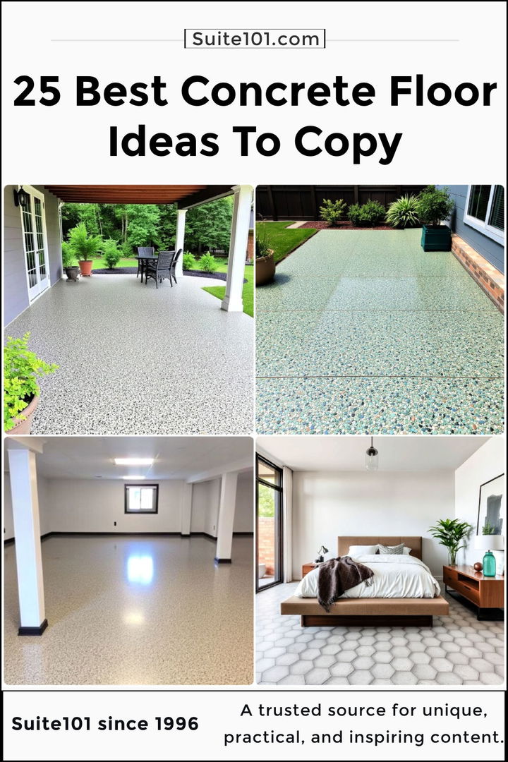 best concrete floor ideas