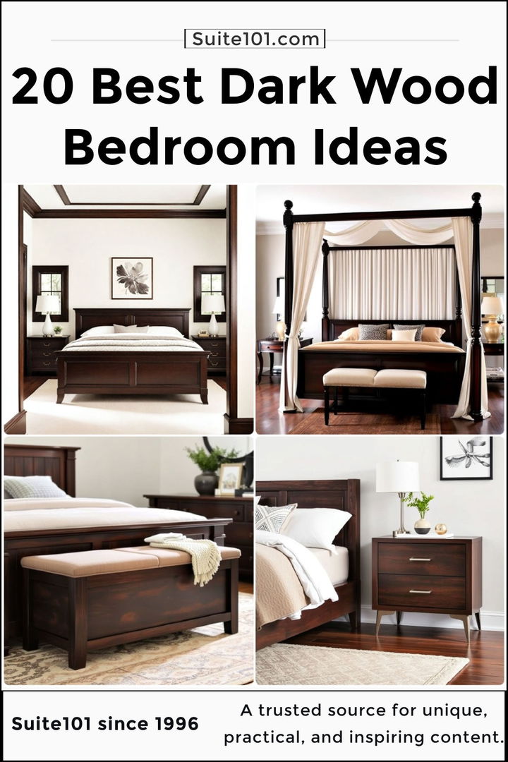 best dark wood bedroom ideas