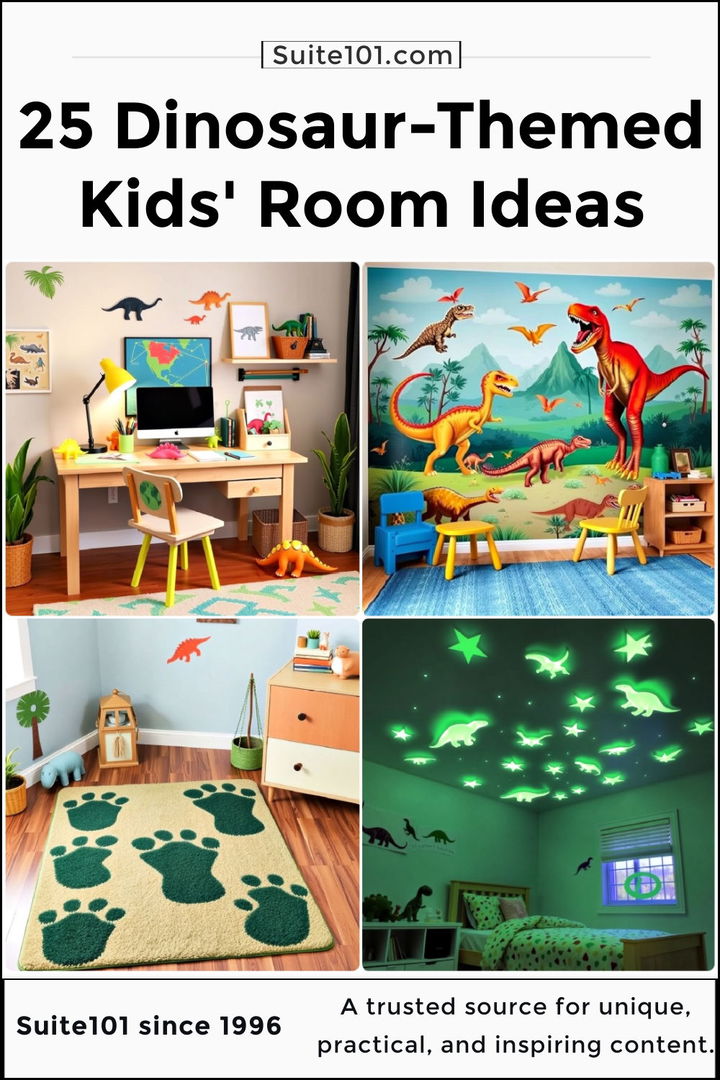 best dinosaur themed kids room ideas