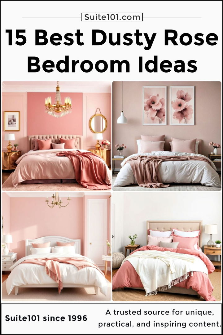 best dusty rose bedroom ideas