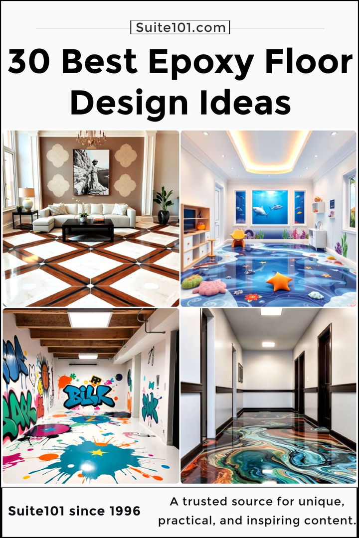 best epoxy floor designs