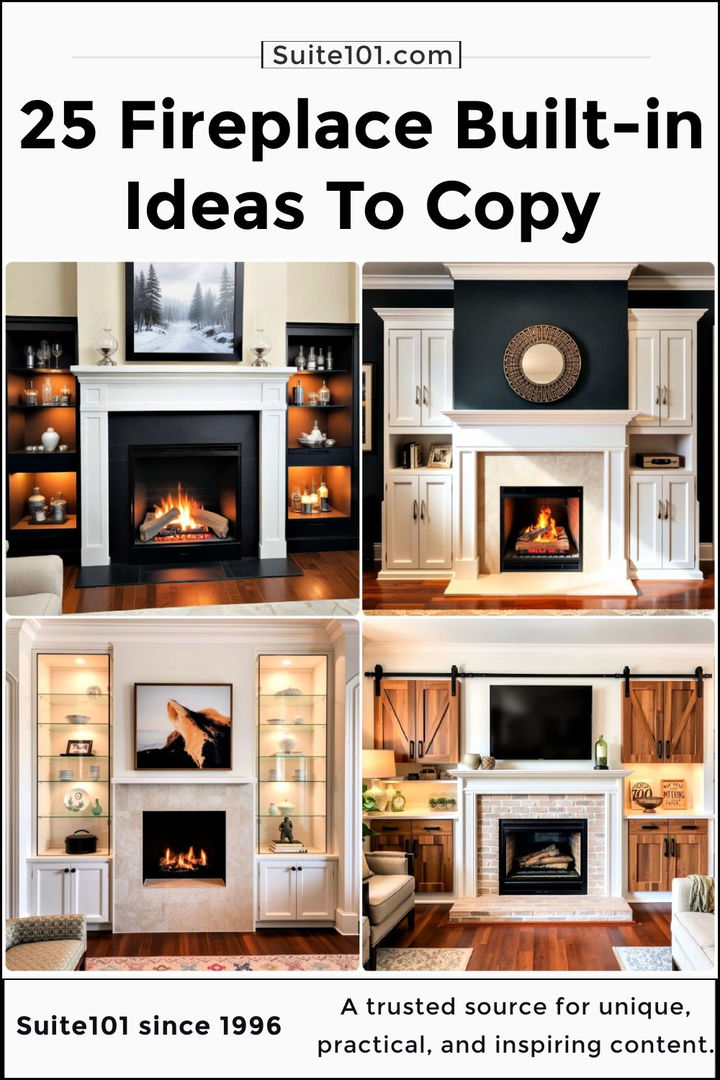 best fireplace built in ideas