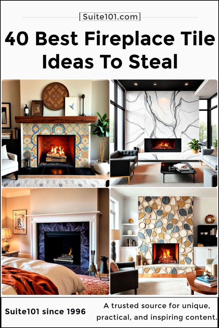 best fireplace tile ideas