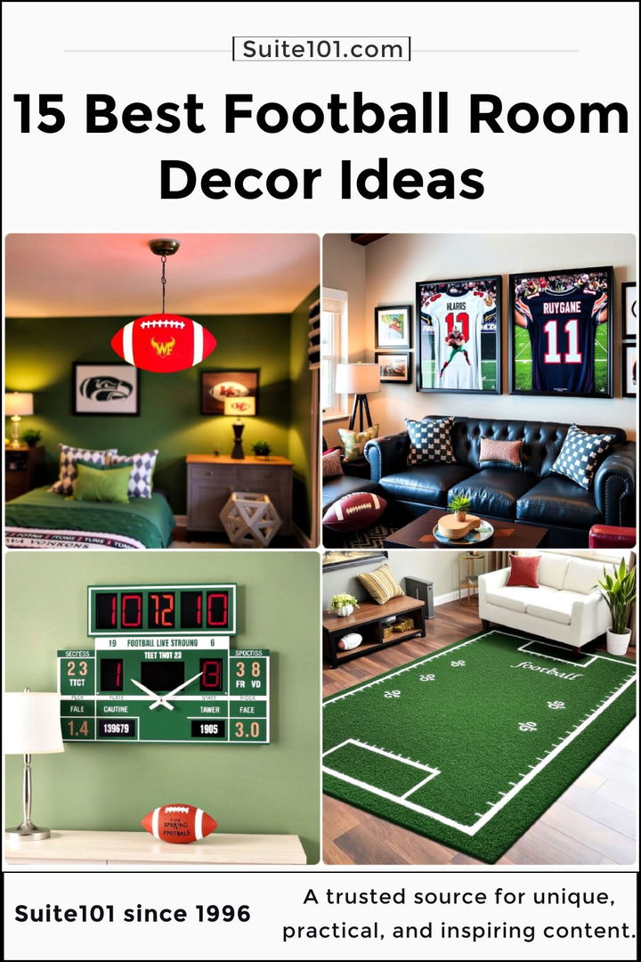 best football room decor ideas