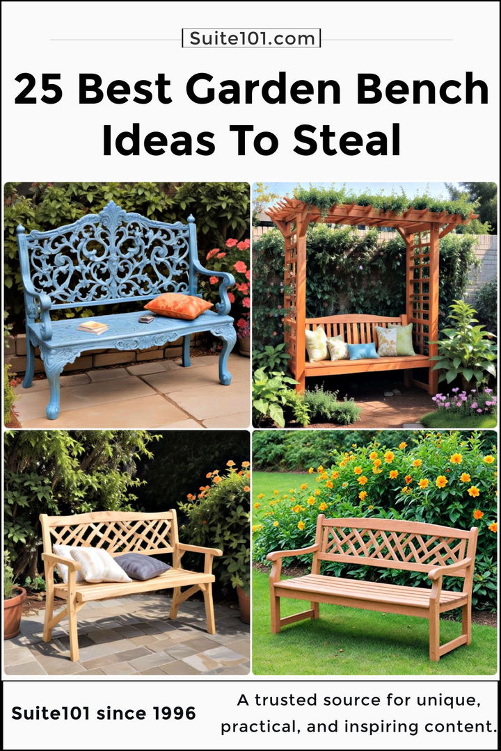 best garden bench ideas