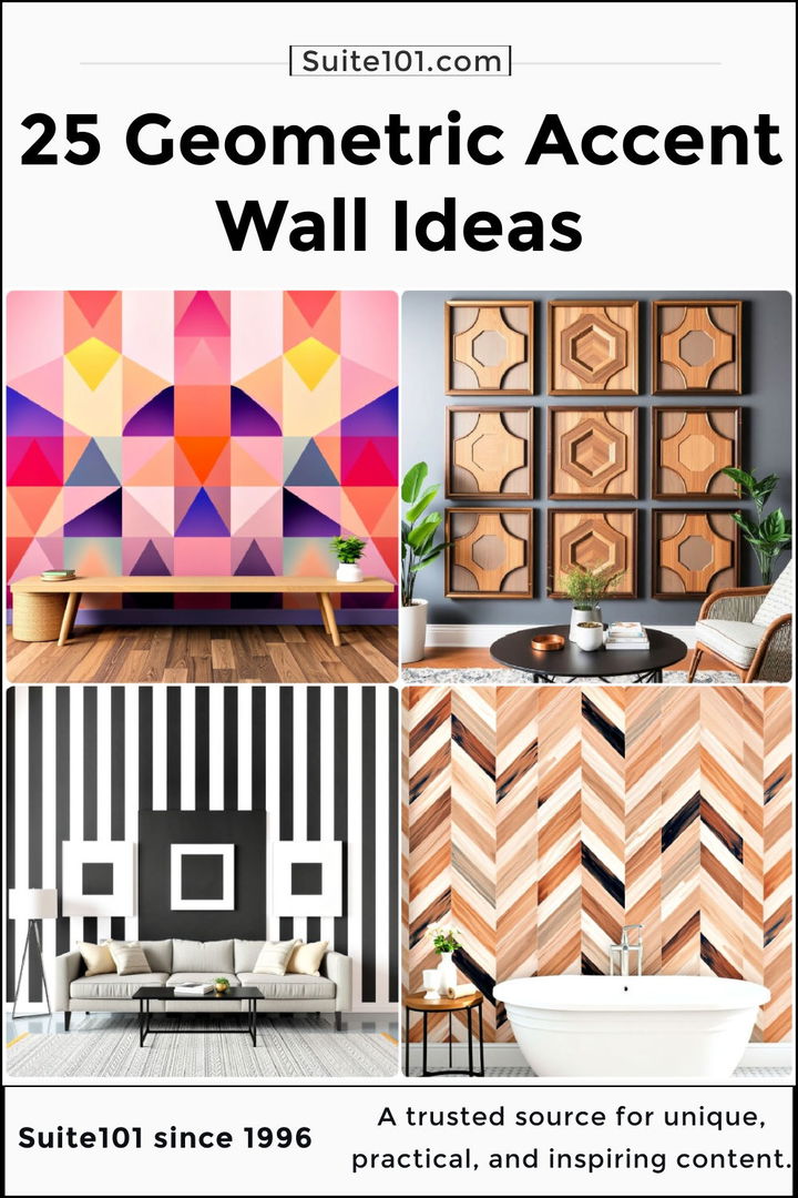 best geometric accent wall ideas