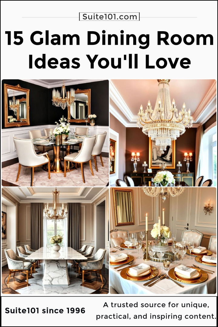 best glam dining room ideas