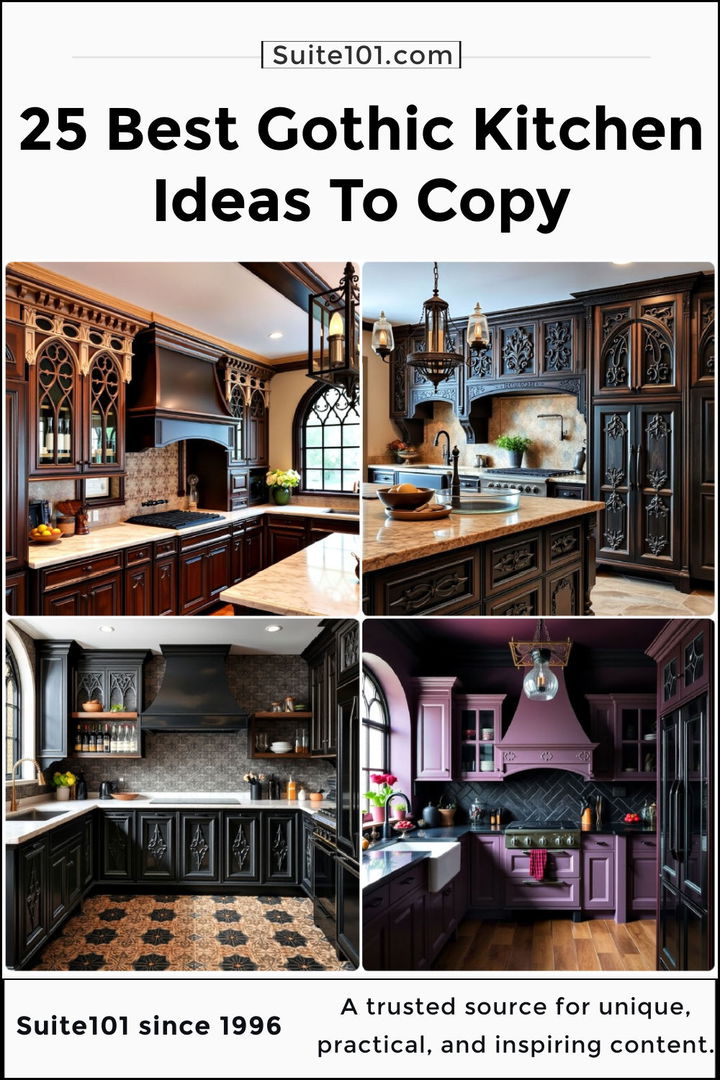 best gothic kitchen ideas