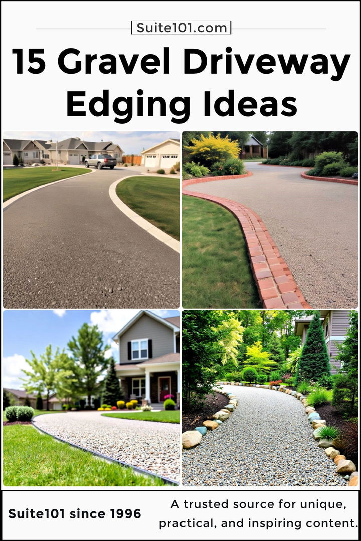 best gravel driveway edging ideas