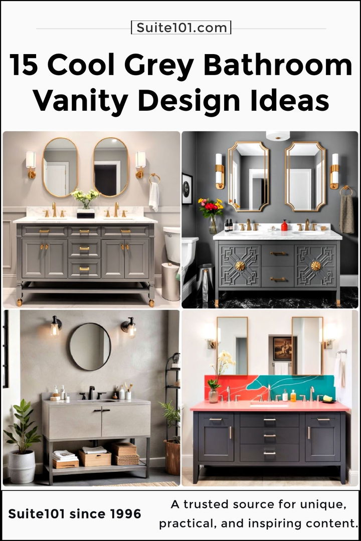 best grey bathroom vanity design ideas